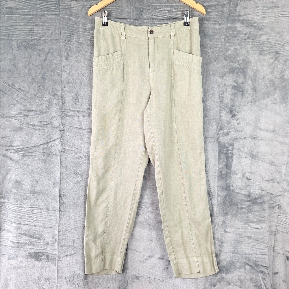 Nicole Miller Linen-Blend Pants